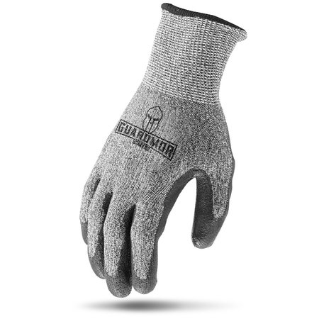 LIFT SAFETY CUT RESISTANT WPU PALM 13g Glassfiber Knit Glove with PU Palm  MED G15GKP-KM